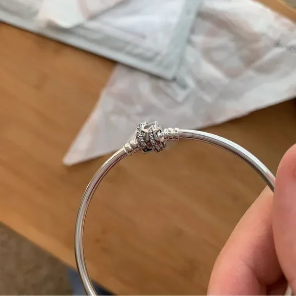 Pandora Authentic Shooting Star Clasp Sterling Silver Medium Bracelet - Picture 4 of 5